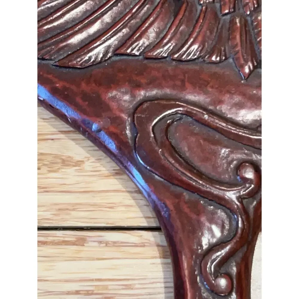 JAPANESE WOOD Or Resin KAMAKURABORI HAND MIRROR Wings Design VTG